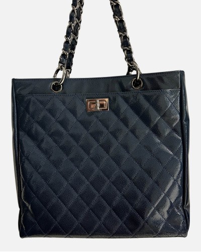 Chanel blue reissue tote