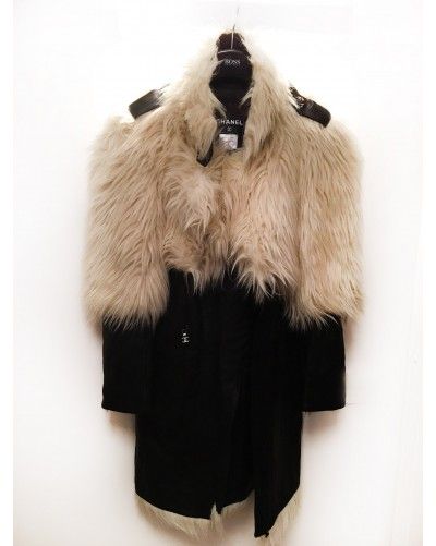 Chanel faux fur coat