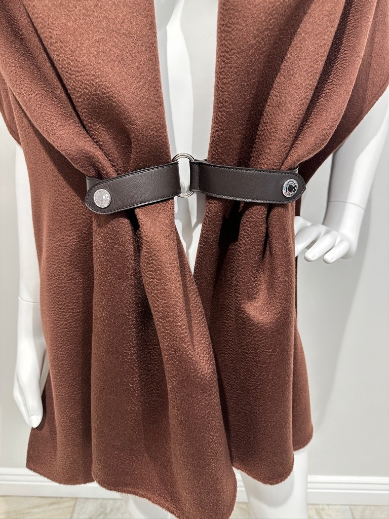 Hermès poncho vest coat